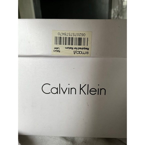 NOS Calvin Klein Black/White BURA Platform flip-flops 9 - Picture 8 of 12